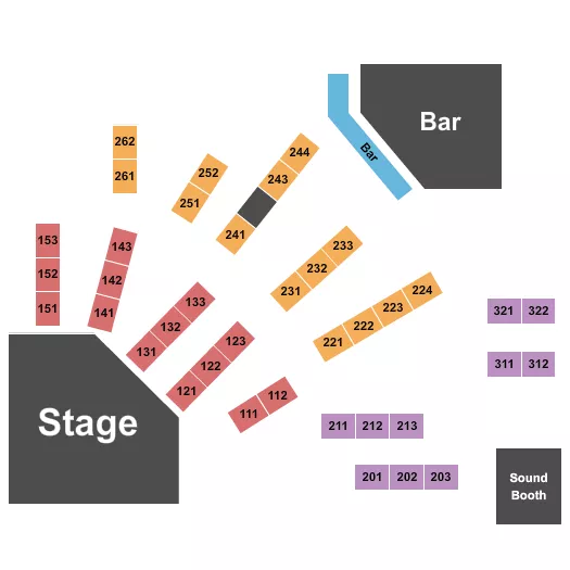 seating chart for City Winery - Philadelphia  - Endstage Premier - eventticketscenter.com