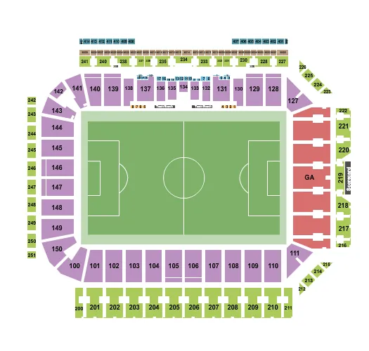 seating chart for Citypark - St. Louis - Soccer - eventticketscenter.com
