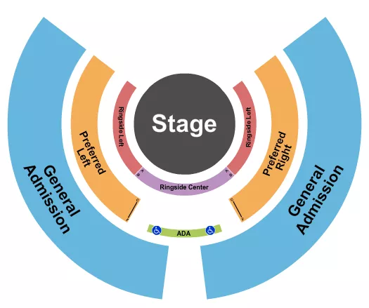 seating chart for Civic Center of Anderson - Royal Hanneford Circus - eventticketscenter.com
