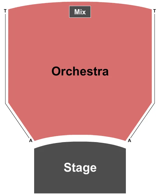 seating chart for Clarence Brown Theatre - Mainstage - Endstage-2 - eventticketscenter.com