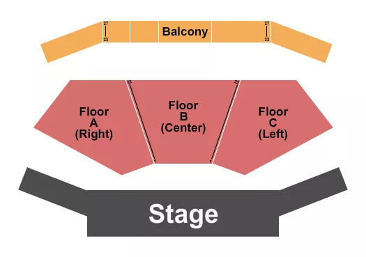 seating chart for Clay Cooper Theatre - Endstage no VIP - eventticketscenter.com
