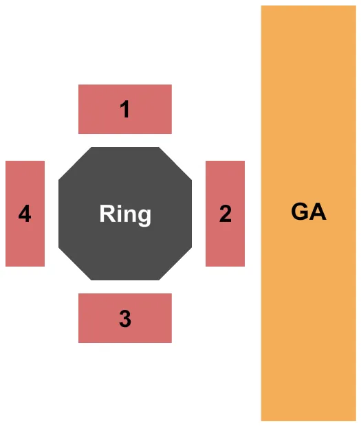 seating chart for Clearwater River Casino - Clearwater Combat MMA - eventticketscenter.com