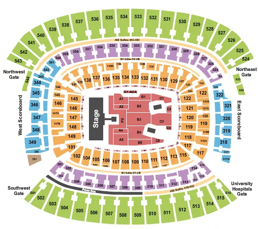 seating chart for Huntington Bank Field - AC/DC - eventticketscenter.com