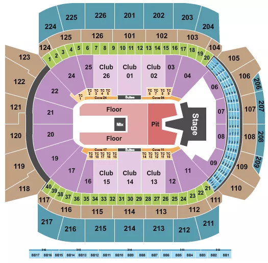 seating chart for Climate Pledge Arena - AJR - eventticketscenter.com