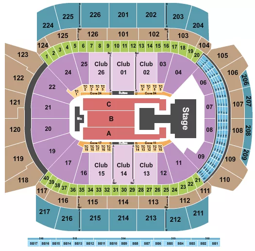 seating chart for Climate Pledge Arena - Aespa - eventticketscenter.com