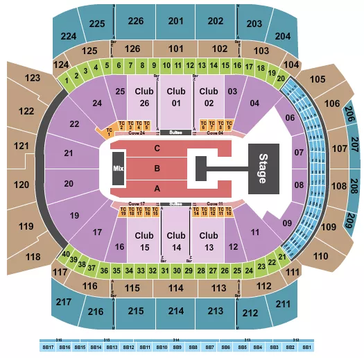 seating chart for Climate Pledge Arena - Babymonster - eventticketscenter.com