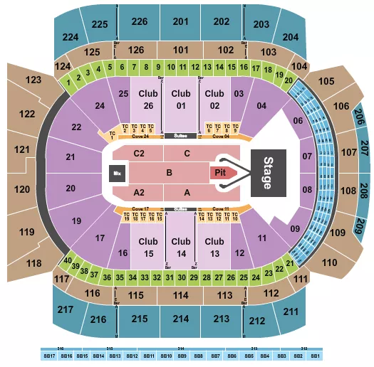seating chart for Climate Pledge Arena - Conan Gray - eventticketscenter.com