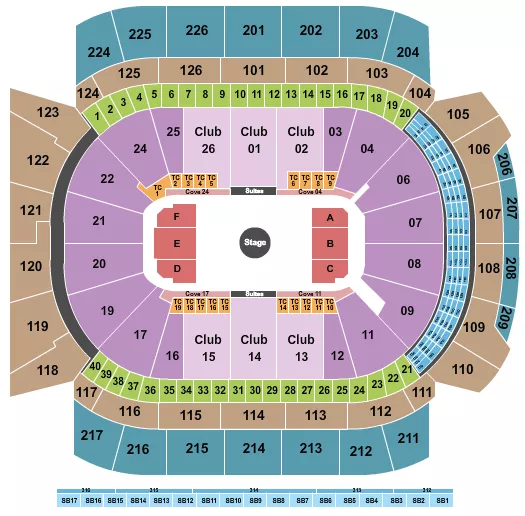 seating chart for Climate Pledge Arena - Dimension 20 - eventticketscenter.com