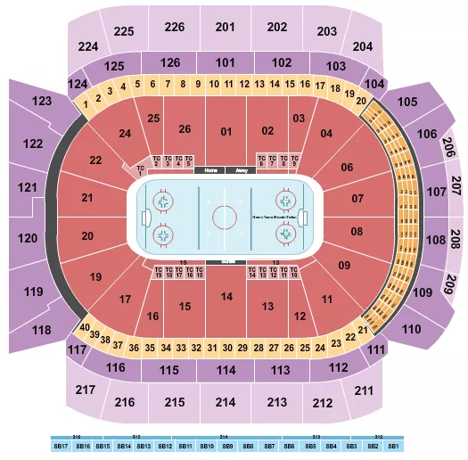 Hockey 1 Seating Map