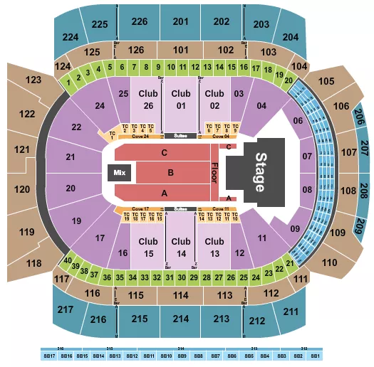 seating chart for Climate Pledge Arena - I-dle - eventticketscenter.com