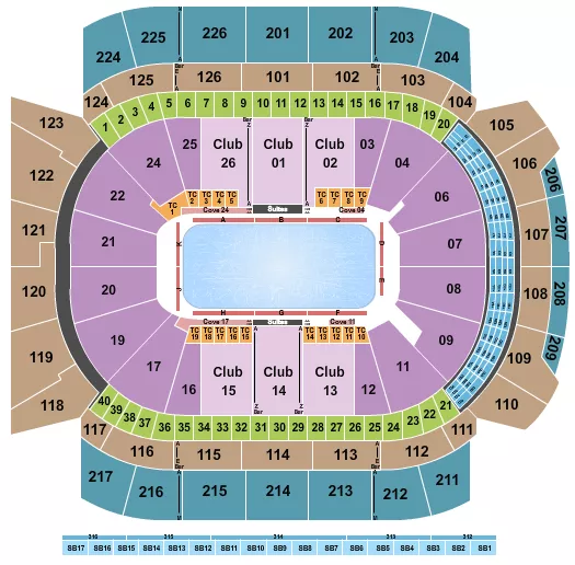 seating chart for Climate Pledge Arena - Ice Show - eventticketscenter.com