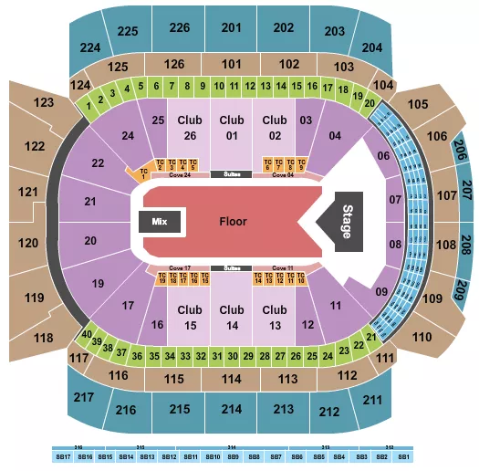 seating chart for Climate Pledge Arena - Jelly Roll - eventticketscenter.com