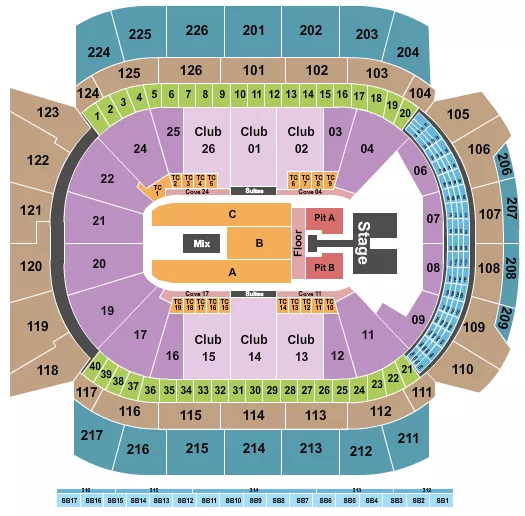 seating chart for Climate Pledge Arena - Kelsea Ballerini - eventticketscenter.com