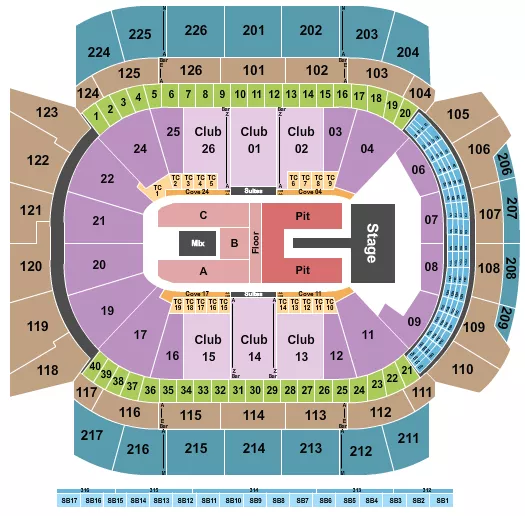 seating chart for Climate Pledge Arena - Laufey - eventticketscenter.com