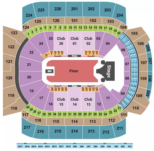 seating chart for Climate Pledge Arena - Missy Elliott - eventticketscenter.com