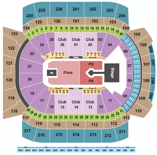 seating chart for Climate Pledge Arena - Sabrina Carpenter - eventticketscenter.com