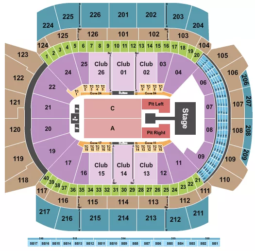 seating chart for Climate Pledge Arena - sombr - eventticketscenter.com