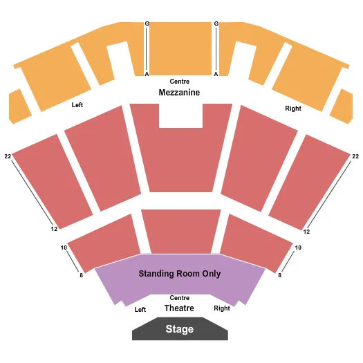 seating chart for Event Centre At Club Regent Casino - End Stage Pit 2 - eventticketscenter.com