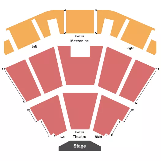 seating chart for Event Centre At Club Regent Casino - End Stage - eventticketscenter.com
