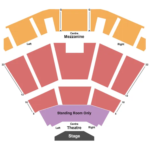 seating chart for Event Centre At Club Regent Casino - Endstage GA 3 - eventticketscenter.com