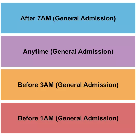 seating chart for Club Space - Multiple GA 2 - eventticketscenter.com