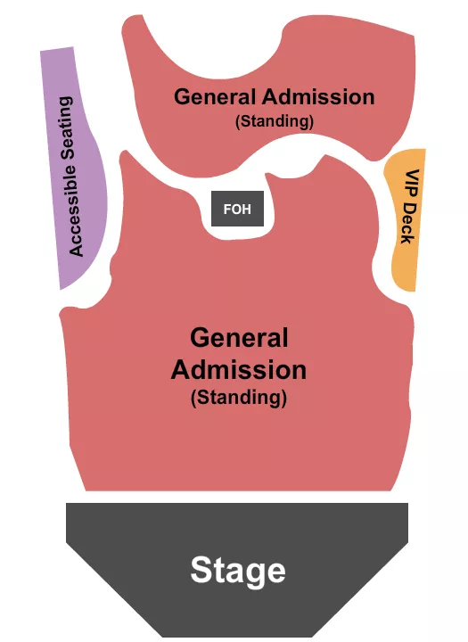 seating chart for Clyde Theatre - GA & VIP Deck - eventticketscenter.com