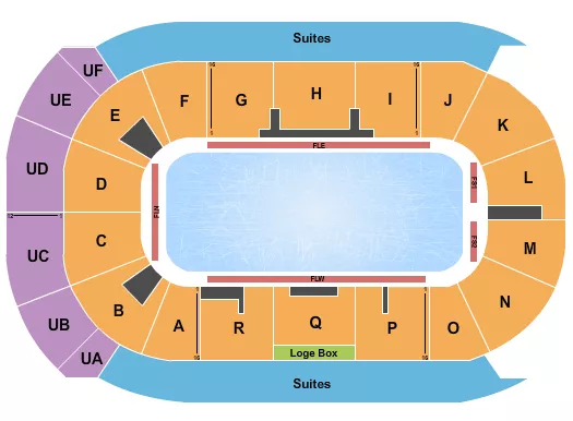 seating chart for Co-Op Place - Ice Show - eventticketscenter.com