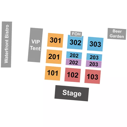 seating chart for Coachman Park - Festival - eventticketscenter.com