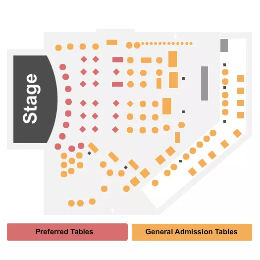 seating chart for Cobb's Comedy Club - GA/Preferred 2 - eventticketscenter.com