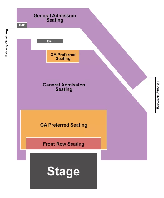 seating chart for Cobb's Comedy Club - GA/Preferred/Front Row - eventticketscenter.com