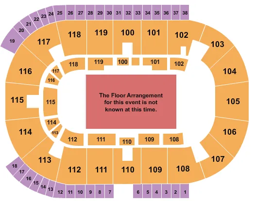 seating chart for Coca-Cola Coliseum - Generic Floor - eventticketscenter.com