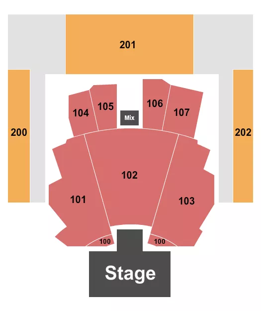 seating chart for Coca-Cola Roxy - Endstage Catwalk - eventticketscenter.com