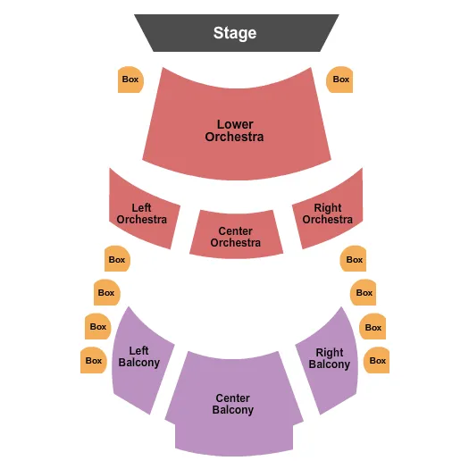 seating chart for Coca-Cola Stage at Alliance Theatre - Endstage 2 - eventticketscenter.com