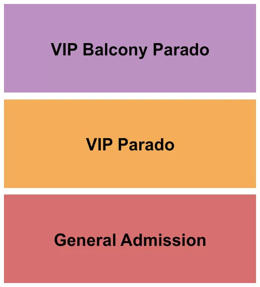 seating chart for CocoCabana - GA/VIP 2 - eventticketscenter.com