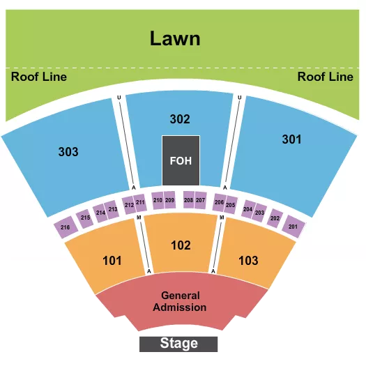 seating chart for Amphitheatre Cogeco - Endstage GA - eventticketscenter.com