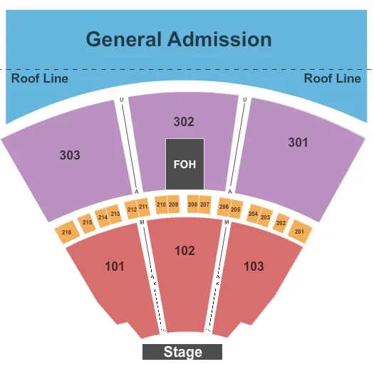 seating chart for Amphitheatre Cogeco - Endstage - eventticketscenter.com