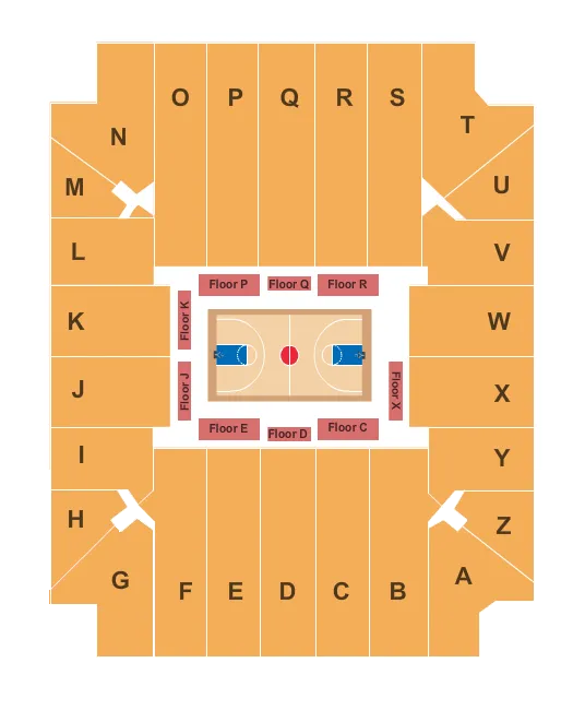 seating chart for Coleman Coliseum - Basketball - eventticketscenter.com