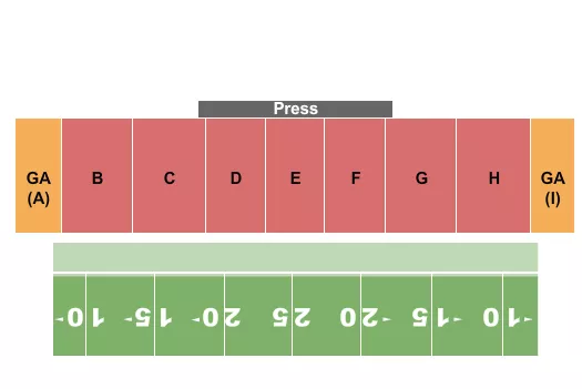 seating chart for College Boulevard Activity Center - DCI - eventticketscenter.com