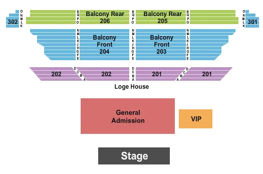 seating chart for College Street Music Hall - GAFloor/Reserved - eventticketscenter.com