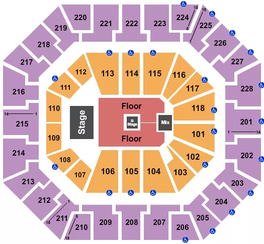seating chart for Colonial Life Arena - Casting Crowns - eventticketscenter.com