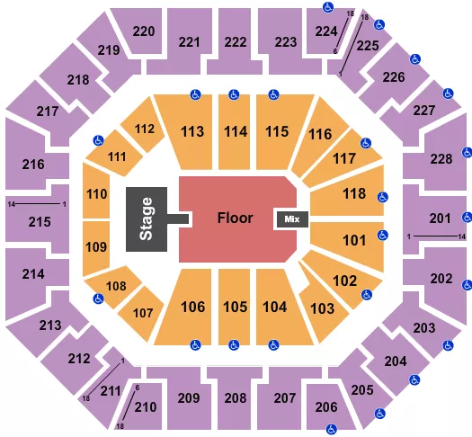 seating chart for Colonial Life Arena - Hootie - eventticketscenter.com