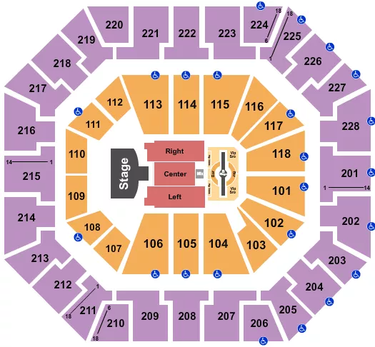 seating chart for Colonial Life Arena - Justin Timberlake - eventticketscenter.com
