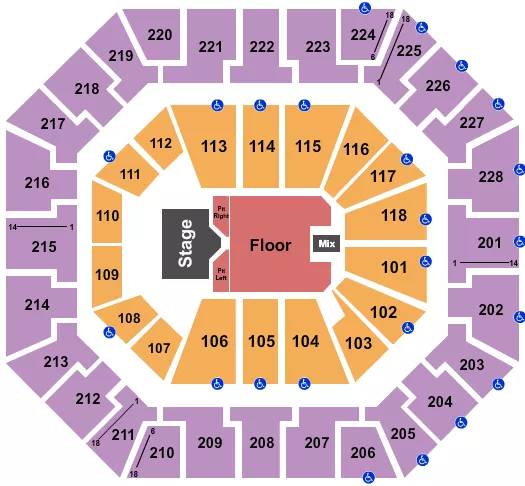 seating chart for Colonial Life Arena - Koe Wetzel - eventticketscenter.com
