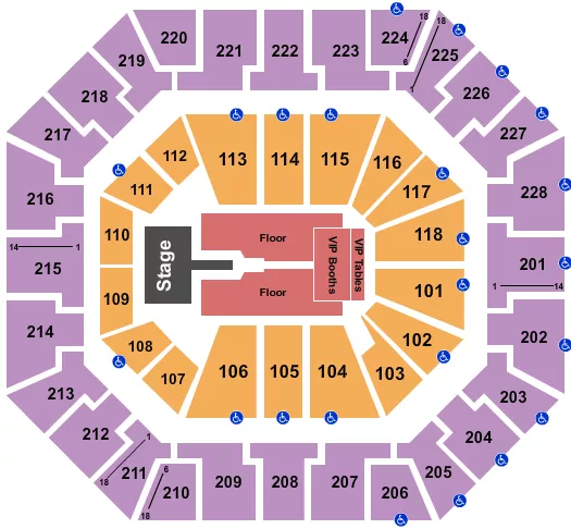 seating chart for Colonial Life Arena - Mary J. Blige - eventticketscenter.com