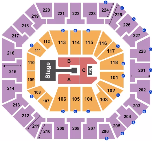 seating chart for Colonial Life Arena - Nicki Minaj - eventticketscenter.com
