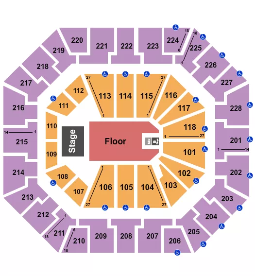 seating chart for Colonial Life Arena - Pentatonix - eventticketscenter.com