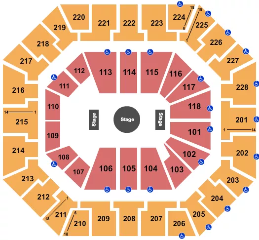 seating chart for Colonial Life Arena - Ringling Bros Circus - eventticketscenter.com