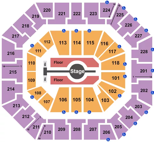 seating chart for Colonial Life Arena - Rod Wave - eventticketscenter.com