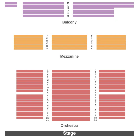 seating chart for Colonial Theatre - Keene - End Stage - eventticketscenter.com