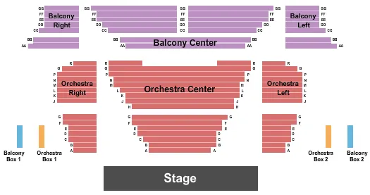 seating chart for Colonial Theatre - Laconia - End Stage - eventticketscenter.com
